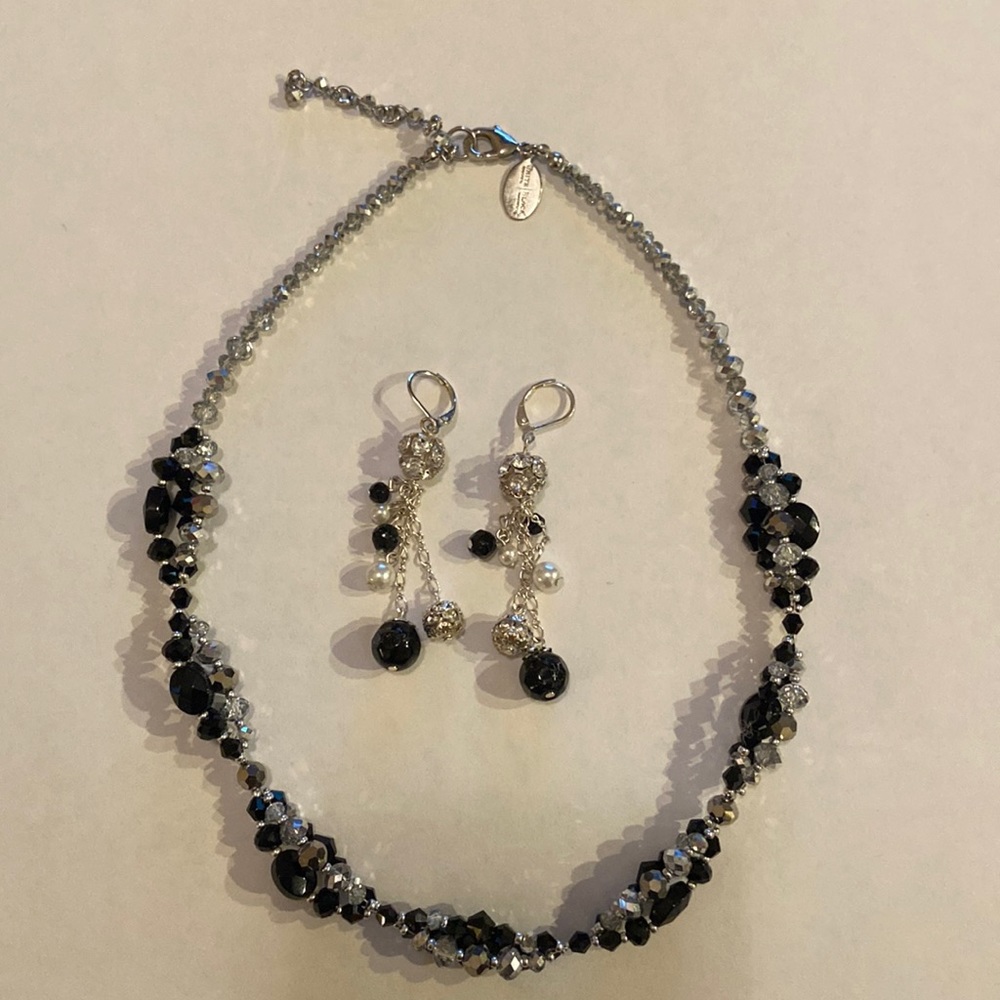 WHBM Dangley Earrings and Necklace